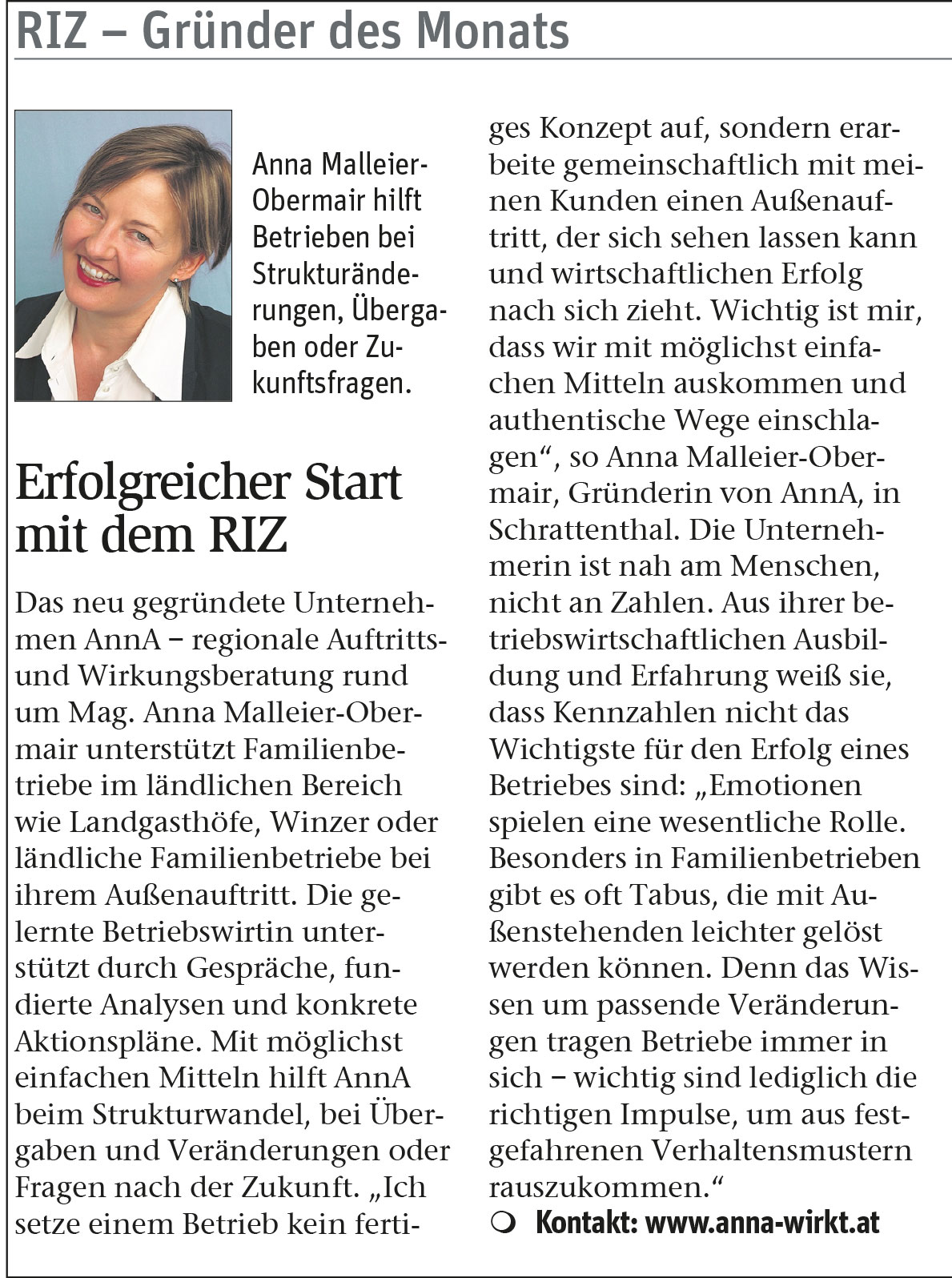 Gründerin des Monats Oktober 2015: